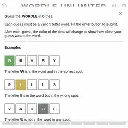 Wordle Unlimited unblocked